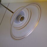 Suspension in brass and glass opaque Netherlands 1960s/1970s