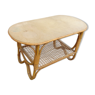 Table basse en bambou