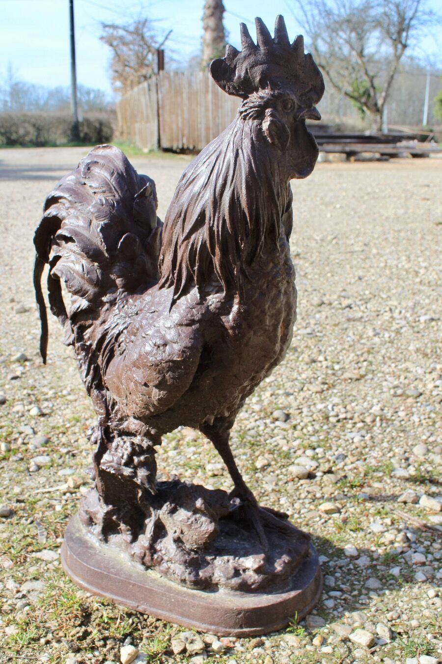 Cast iron rooster
