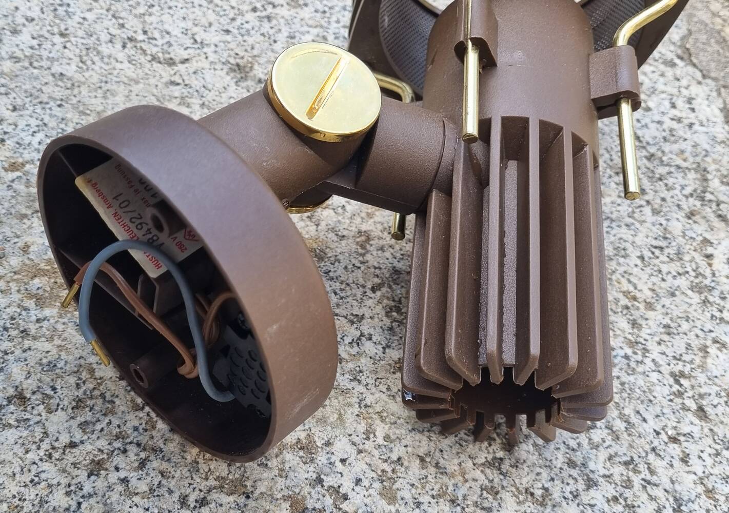 Pair of vintage wall lights from the 70s, HUSTADT LEUCHTEN