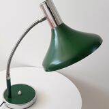 Vintage green and chrome desk lamp