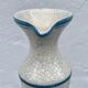 Blue and white hand-painted ceramic soliflore vase