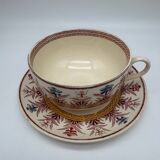 Chocolate cup, Sarreguemines, Derby model, ironstone