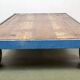 Table basse industrielle bleue, années 1960