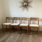 Set of 4 Henri Walter Klein chairs