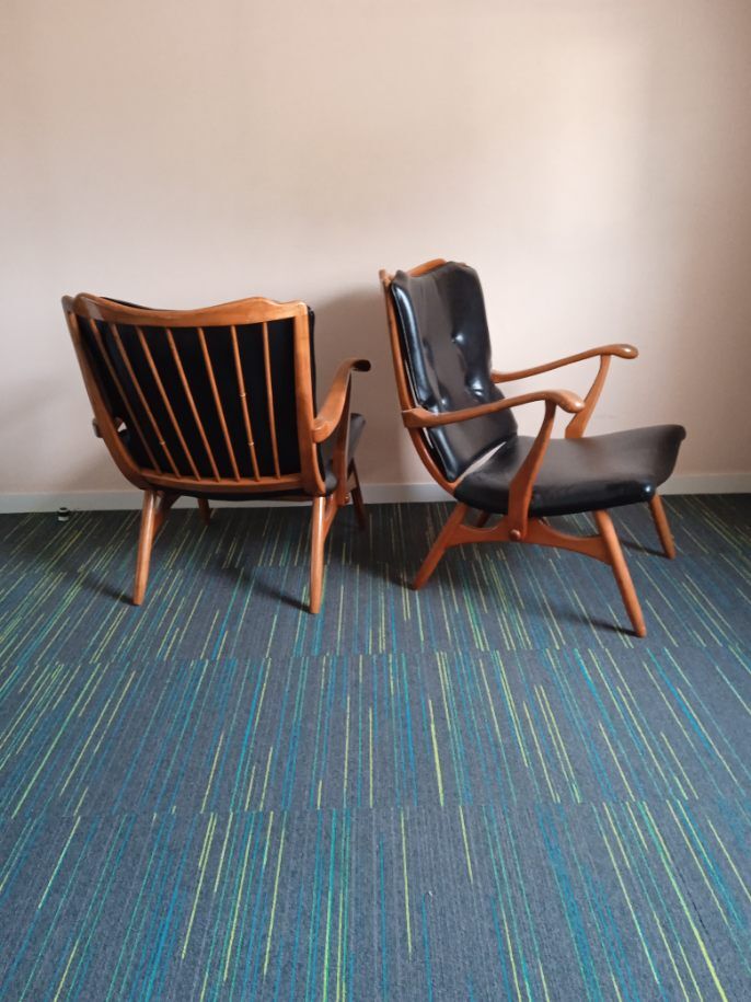 Pair of Scandinavian armchairs