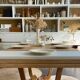 Table art déco en chêne + rallonges