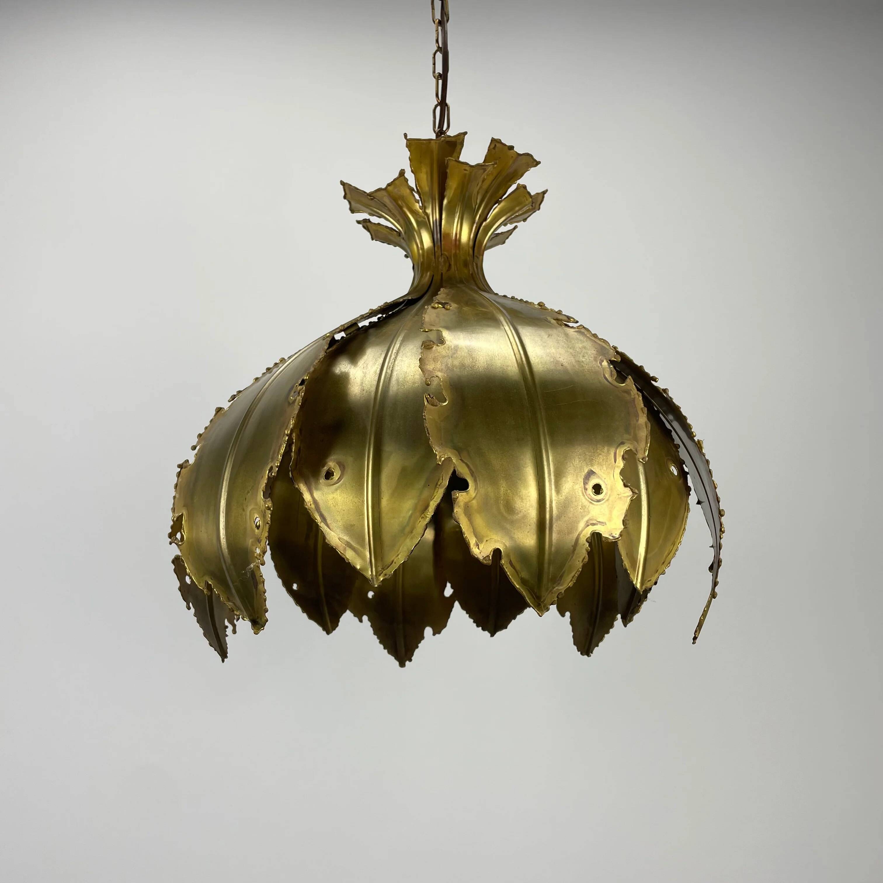 Butterfly pendant lamp in copper by Svend Aage Holm Sørensen 1960