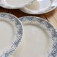 6 dessert plates, ironstone Sarreguemines U&C model Luchon