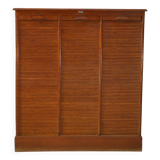 Wooden notary cabinet with shutter from the brand "Au vieux chêne" 1950's