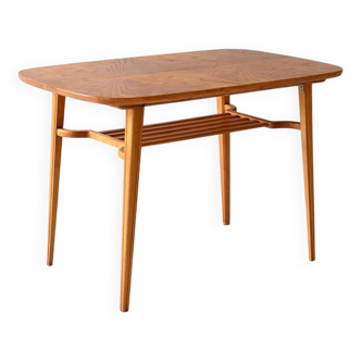 Table basse scandinave des années 1960 en frêne et hêtre