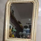 Mirror louis philippe 1900 original wood 60x45 mercury glass