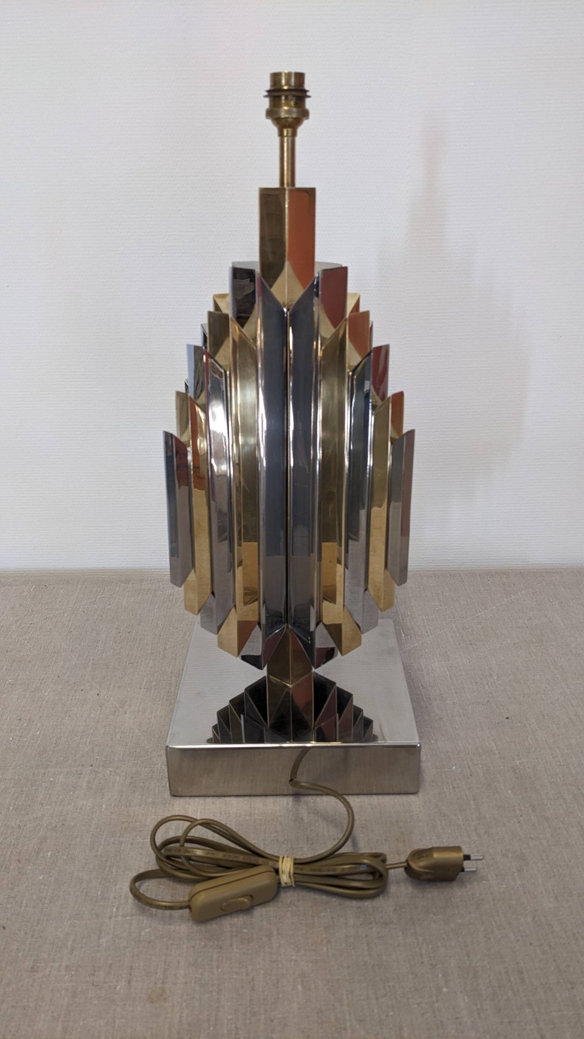 Pair of Cactus lamp bases by Les Ateliers La Boétie, France 1974