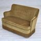 1970s, Danish 2-seater sofa, light green furniture velour, beech wood.