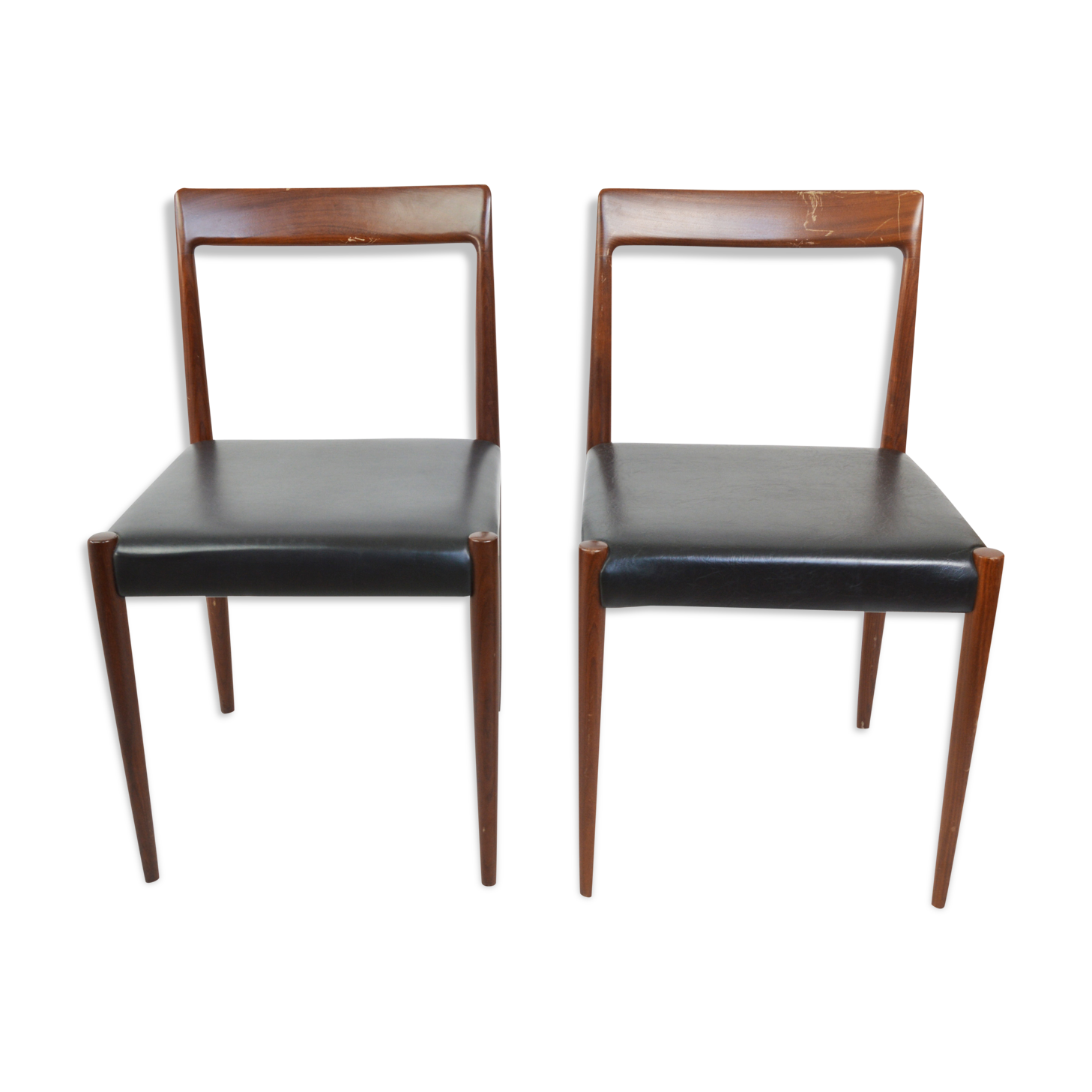 A pair of chairs by L & H. Lubke, Germany, 1960s