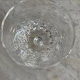 Set of six Bayel Champagne crystal stemmed glasses