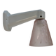 Vintage Art Deco pink glass wall light