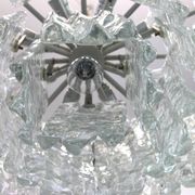 Glass ice Murano chandeliers by Kalmar, Austria, 1960s