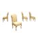 4 chaises en bois, Italie, XIXe siècle