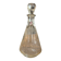 Petite carafe vintage en verre gravé – décor cerf et forêt