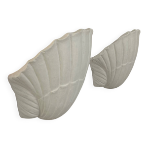 Paire d'appliques coquillage