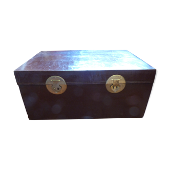 Old asian trunk leather