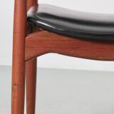 Pair of Scandinavian teak armchairs, model 66