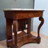 Console of the nineteenth century dessu marble