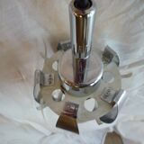 Space Age in chrome metal hanging lamp