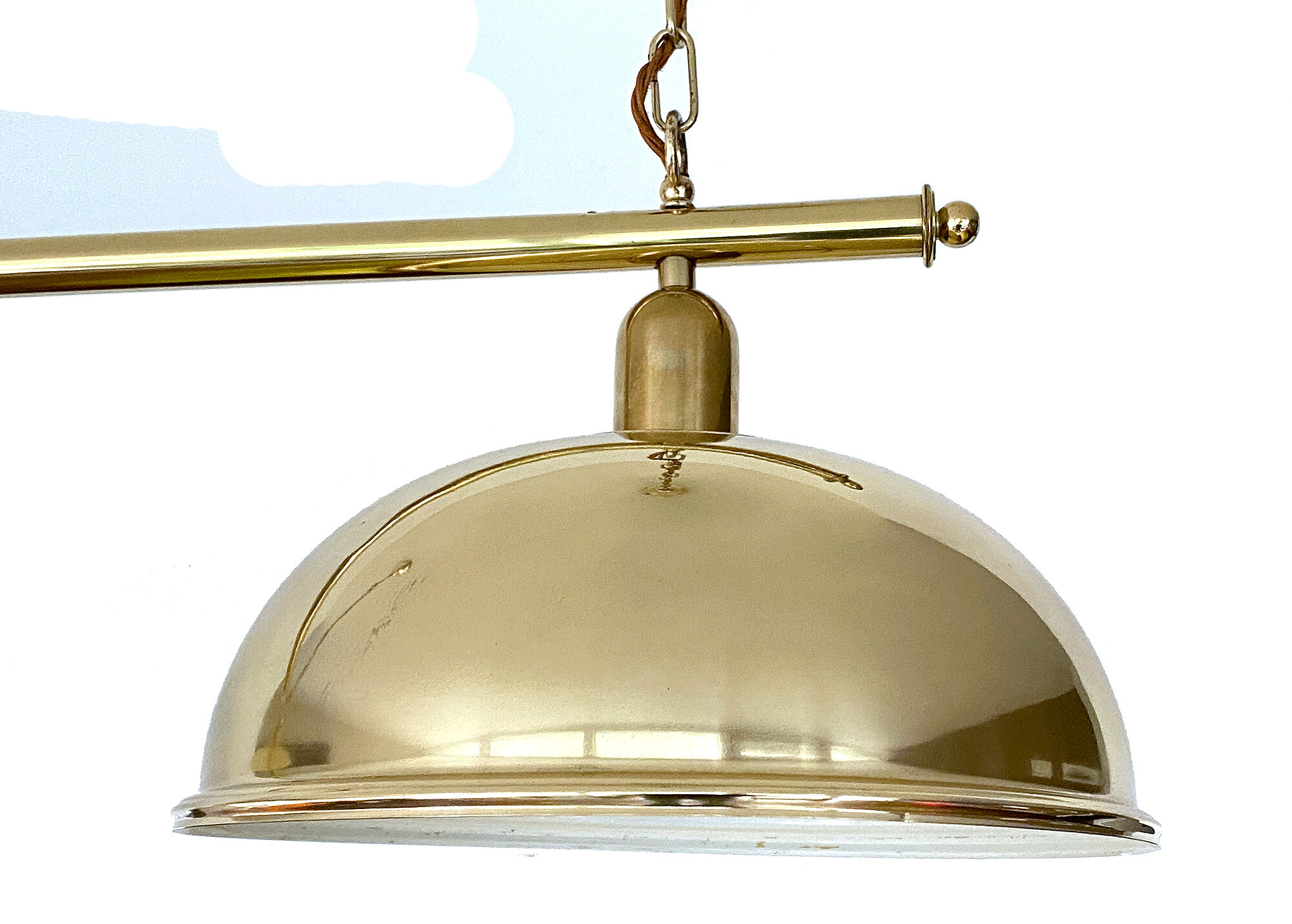 Vintage Grand Chandelier, Brass, 60s