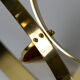 Ronald Schmitt diamond designer glass coffee table brass par Knut Hesterberg