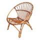 Rattan shell armchair 1960