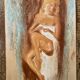 Signed pastel portrait of a woman "the manicurist"