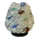 Table lamp with multicolored Murano glass pebbles