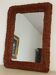 Miroir en osier vintage