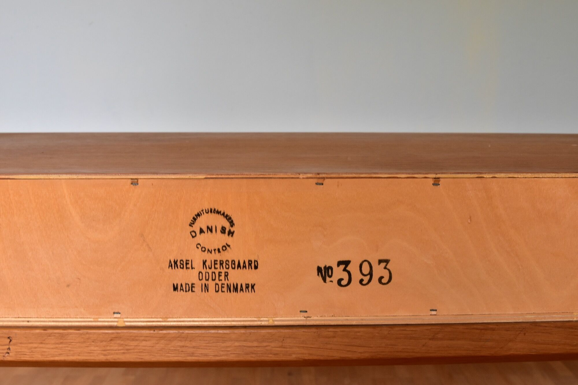 Oak sideboard by kai kristiansen for aksel kjersgaard #393 odder made in denmark