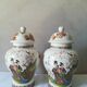 Pair of potiches in faience