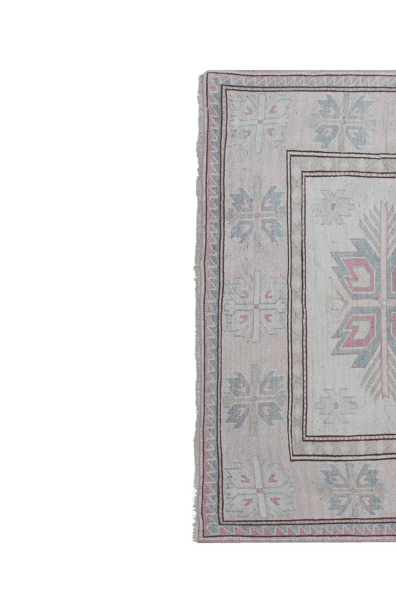 Vintage Turkish rug handmade 180x222 cm
