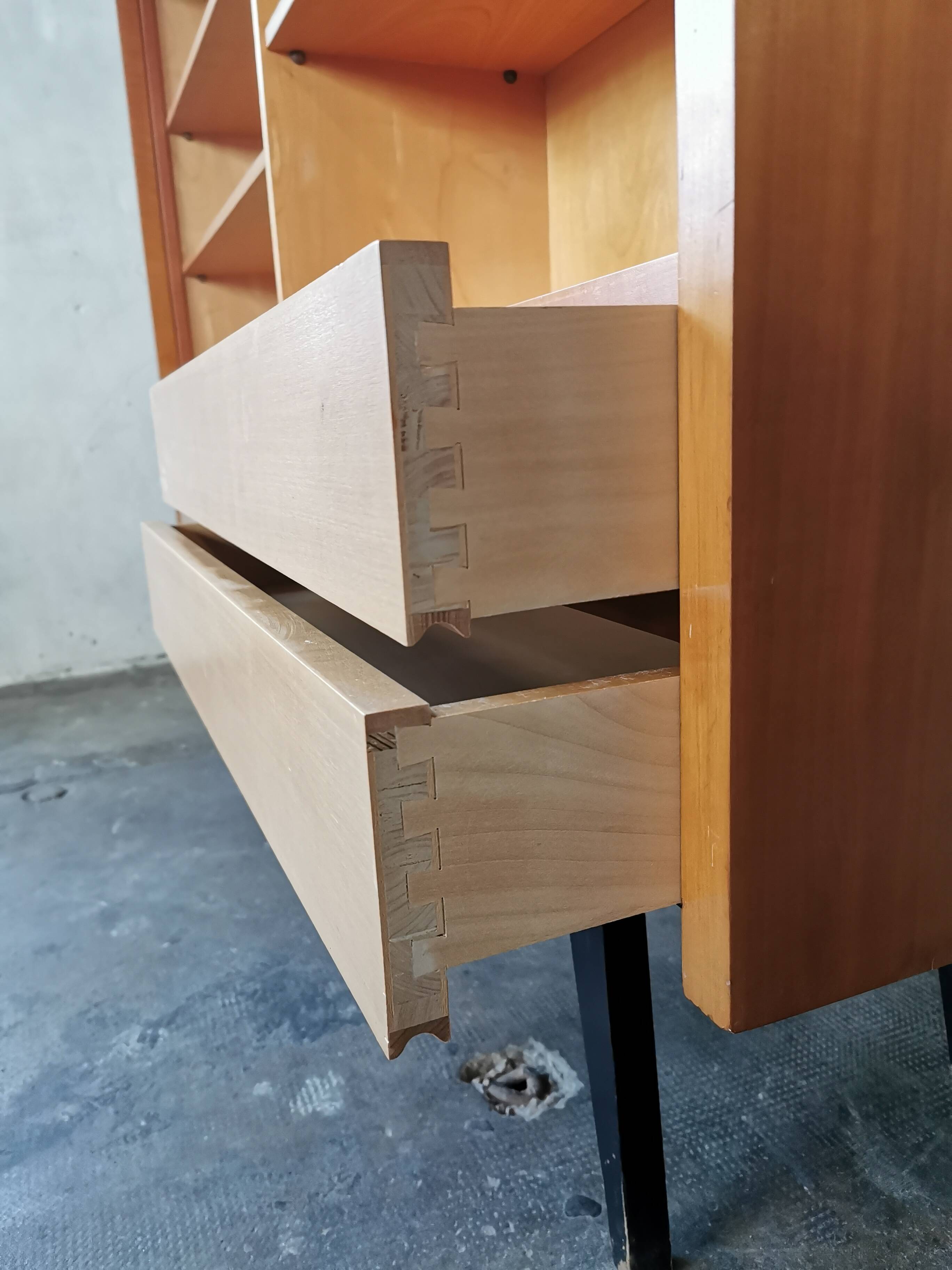 Library, display case from the 60s