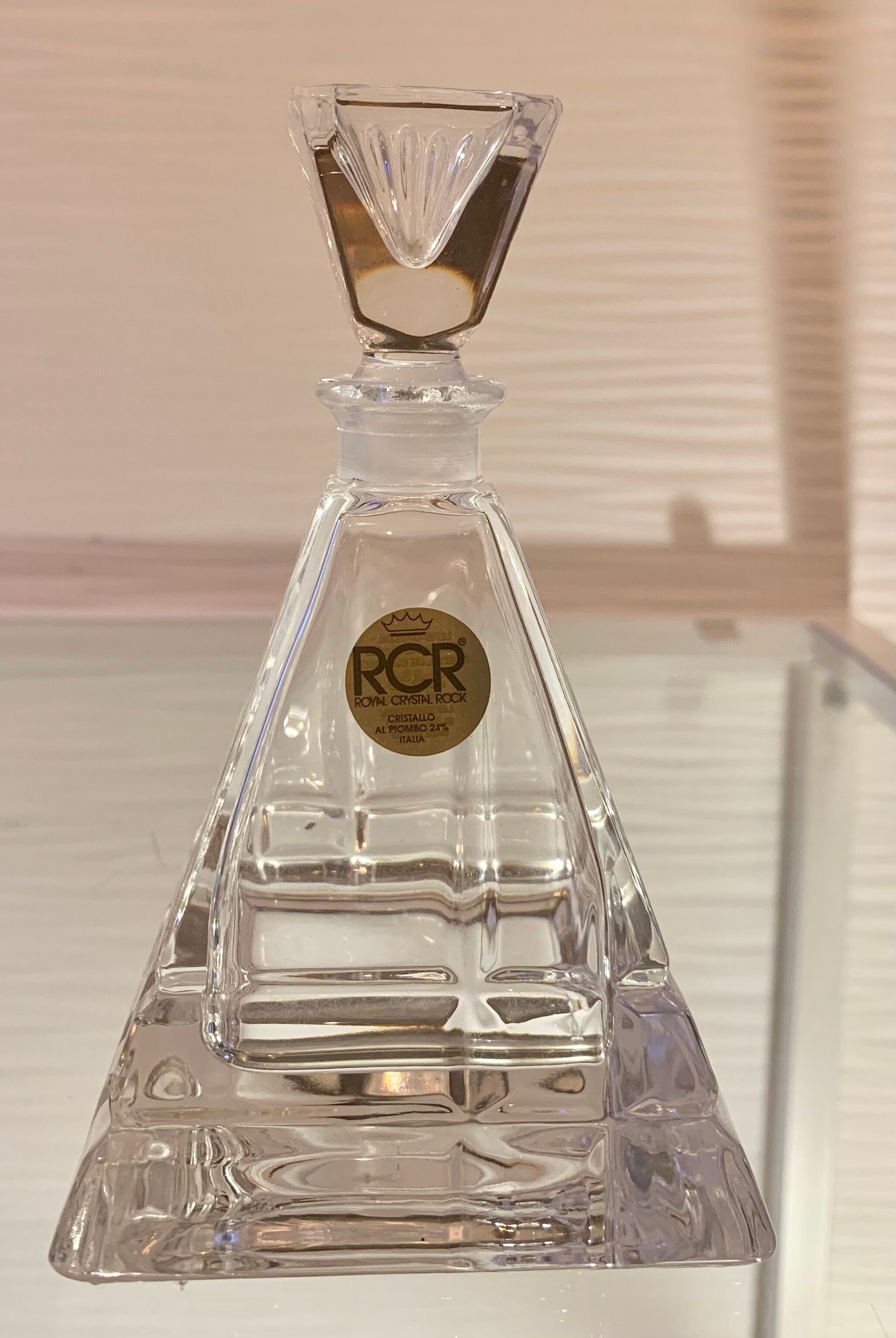 Trio RCR crystal perfume bottles