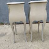 Pair of bedside Louis XV shabby style