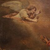Antique Italian painting Christ in the Garden of Olives from 17th century