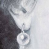 Evelyne Baget Detail of a portrait of a young woman. Contemporary