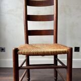 8 wooden chairs - 1950s