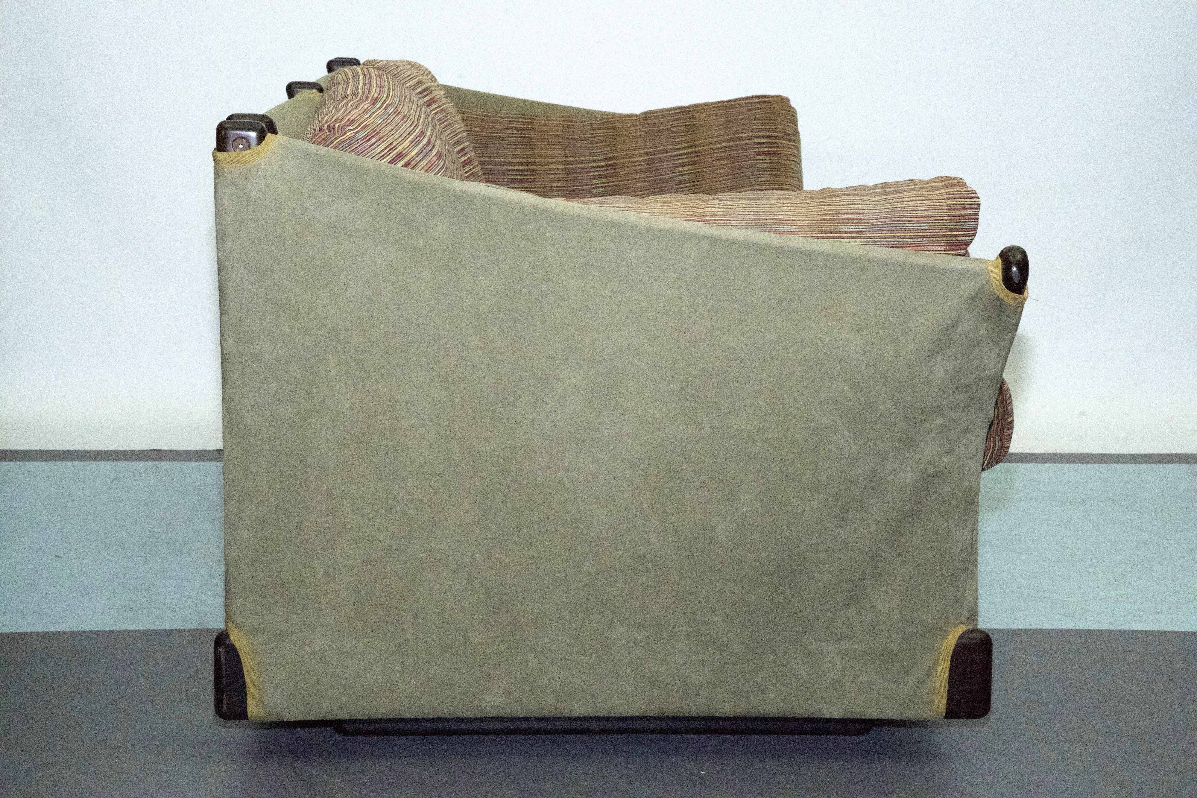 Italian love seat, model Violoncello, designed by Piero De Martini for Cassina, Italy, 1970s.