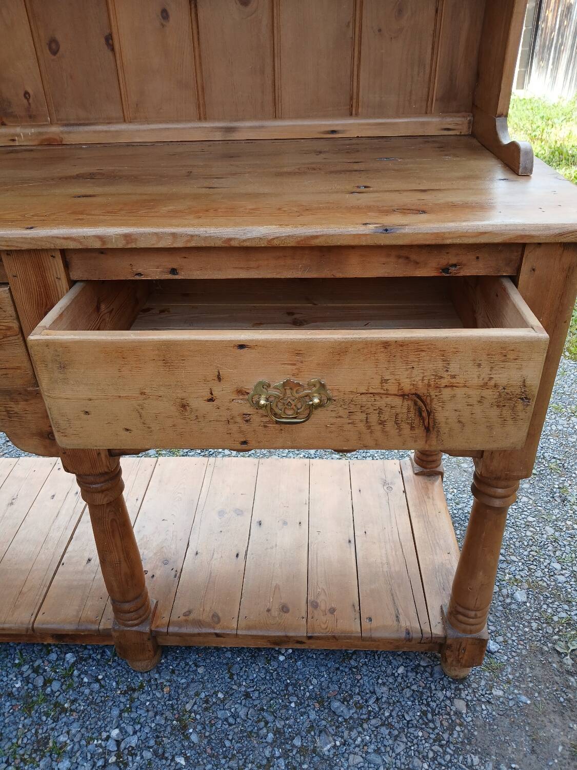 Antique solid pine dresser