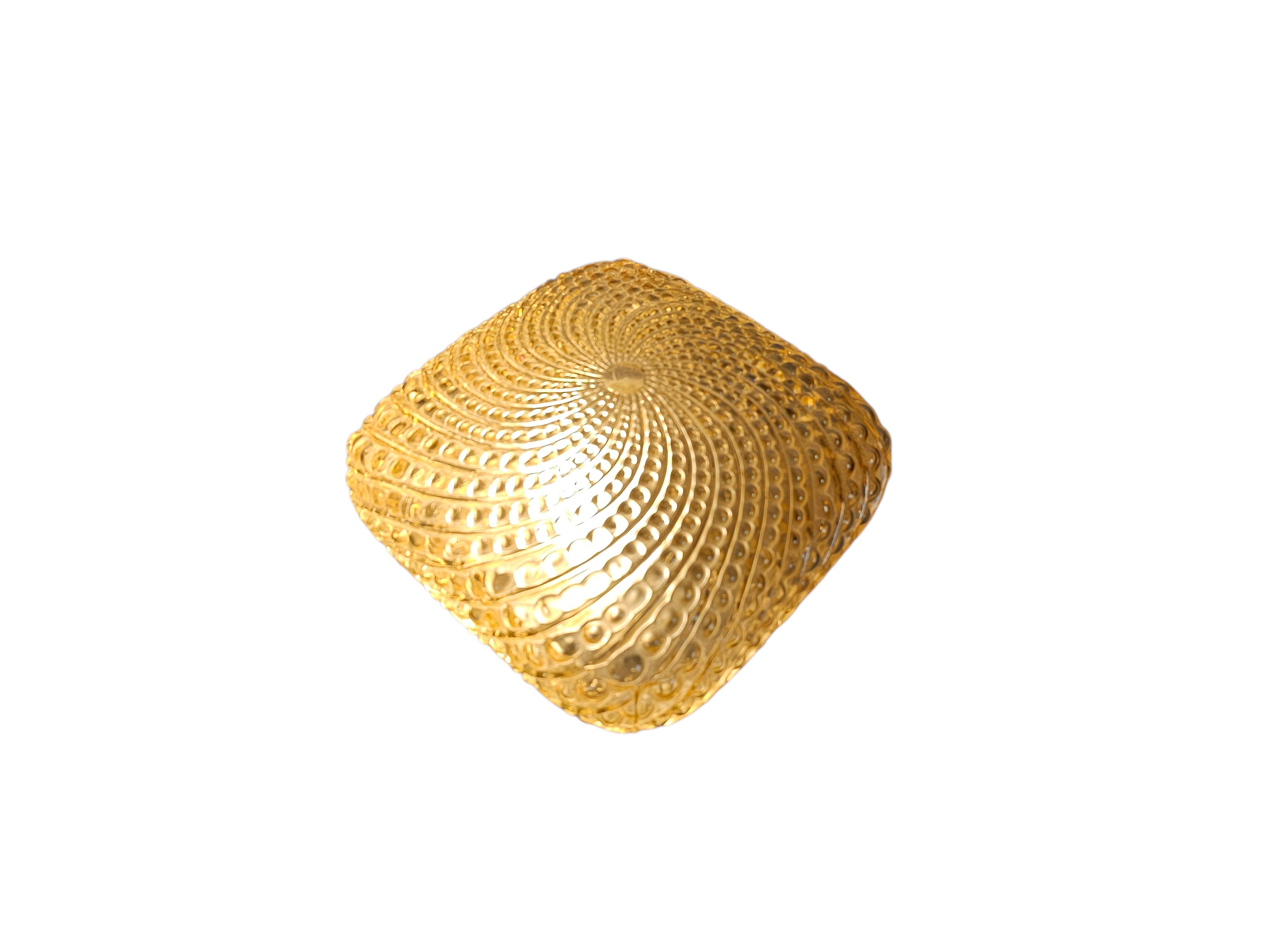 Glashutte Limburg - Tynell style - ceiling lamp - amber - 3rd quarter 20th