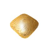 Glashutte Limburg - Tynell style - ceiling lamp - amber - 3rd quarter 20th