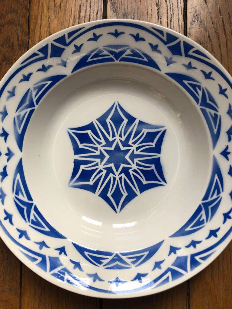 Plat de service creux Sarregumines modèle "Blida"