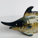 2 fish in glazed ceramic vintage